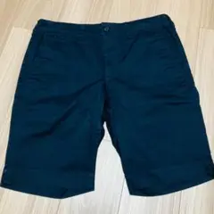 新品未使用　無印良品　ブラック コットンショートパンツ 175/88A