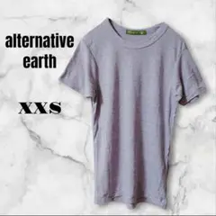 alternative earth グレー 半袖Tシャツ XXS　無地　シンプル