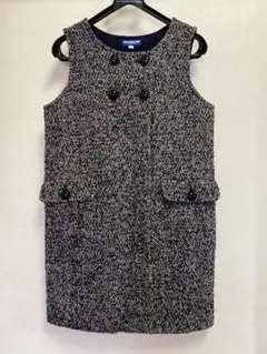 【Burberry Blue Label】ジャンパーワンピース ツイード 38