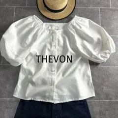 新品未使用⭐︎THEVON ゼヴォン　パフスリーブ　シャツブラウス