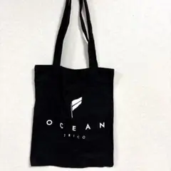 OCEAN TRICO ブラック トートバッグ　エコバッグ　キャンバスバッグ