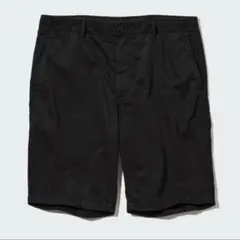 ユニクロ メンズ ハーフパンツ チノパン リラックスフィット ブラック