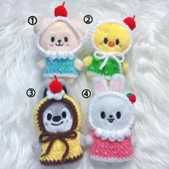 skzoo スキズ　10cm ぬい服　ポガリ　クリームソーダ　プリン　さくらんぼ