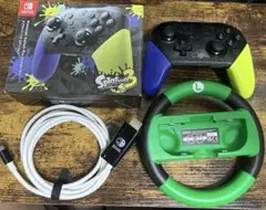 NintendoSwitchプロコン スプラトゥーン3エディション美品 オマケ付