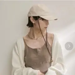 アダムエロペ　キャップ　レザー風