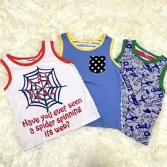 100 ノースリーブ タンクトップ 3枚セット グローバルワーク チャンネル