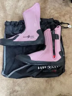 AQUA LUNG superzip ピンク ダイビングブーツ