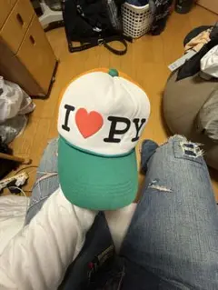 平成 お兄系 archive y2k グランジ I♥️PY メッシュキャップ