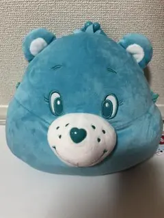 ケアベア　フェイスBIGがまぐち ブルー　新品タグ付