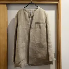 R'IAM PLAGE リアム リネンノーカラージャケット