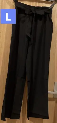 ✨新品未使用✨️ レディース ワイドボトムス L ブラック