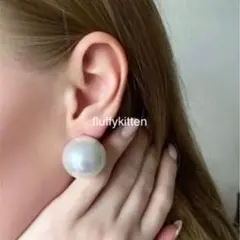 インポート♡ビッグパールピアス