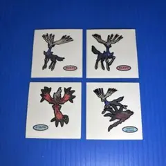 ポケモン　デコキャラシール　ゼルネアス・イベルタルセット