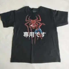 マーベル　スパイダーマン　黒ブラック　コットンTシャツ　メンズ　XL