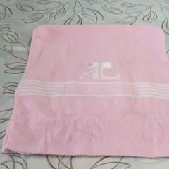 courreges ピンク フェイスタオル