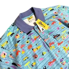 【新品】Done ケンドーン ゴルフ ポロシャツ ビーチ 総柄オーストラリア製M