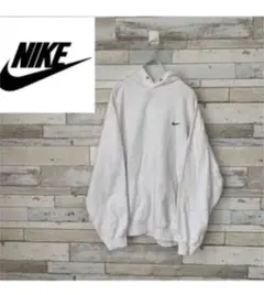 NIKE ホワイト フーディ 古着