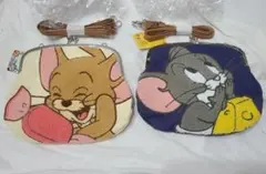 【トムとジェリー】ジェリーとタフィーの刺繍入りがま口バッグ 2個セット