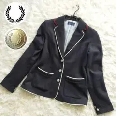 極美品 FRED PERRY 銀ボタン テーラードジャケット S 日本製