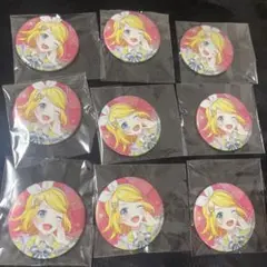 プロセカ　グリッター缶バッジ　vol.42C カラパレ　特典　鏡音リン 9点