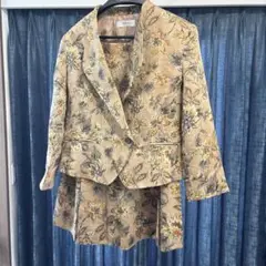 昭和レトロ　花柄セットアップ