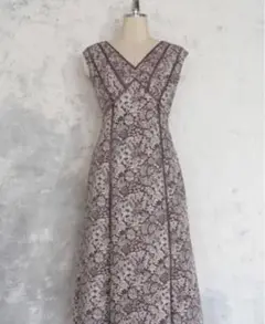 Lace Trimmed Floral Dress