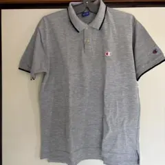 Champion グレー ポロシャツ Lサイズ