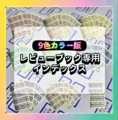 レビューブック専用インデックス　9色カラー