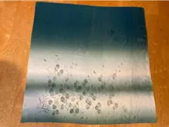 花柄刺繍 グラデーションハンカチ