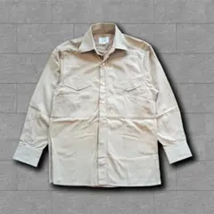 00s Dunhill ワークシャツ 長袖シャツ ベージュ y2k