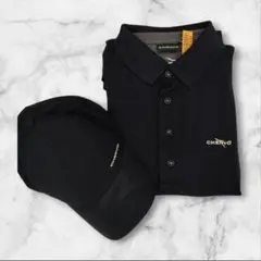 美品CHERVO ポロシャツ ネイビー サイズ50&ネイビーキャップ