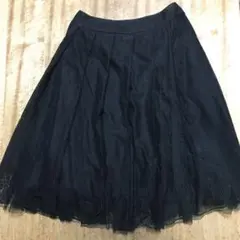 シャネル チュールレース スカート 40 CHANEL