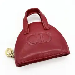 美品 Christian Dior ディオール ハンドバッグ ミニ 赤 ポーチ