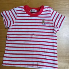 ミキハウス ストライプ Tシャツ 80センチ
