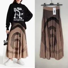 【新品】MM6 MaisonMargiela ⑥ロゴ ニット ロングスカート