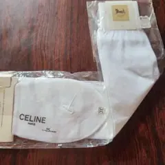セリーヌハイソックス　ホワイト　未使用　メンズ　レトロ