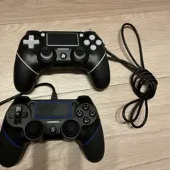 美品 2点 PS4 社外品 コントローラー ケーブル付き