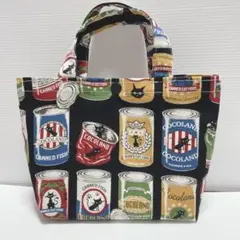 ★本日限定SALE★空き缶猫ちゃん柄ミニトートバック　サブバック