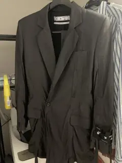 国内正規品　off-white 21ss ロングダブルテーラードジャケット