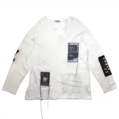 yohji yamamoto pour homme 19ss パッチ付き ロンT