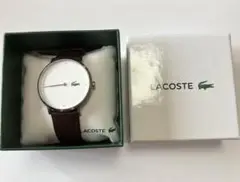 LACOSTE アナログ腕時計 ホワイト/ブラウン