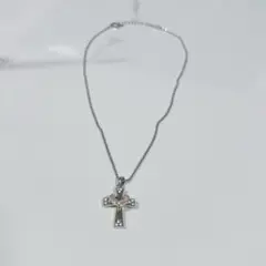 シルバー クロスモチーフ ネックレス　十字架
