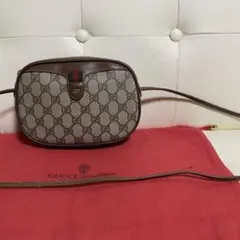 貴重 未使用 GUCCI オールド グッチ シェリーライン ショルダー バッグ