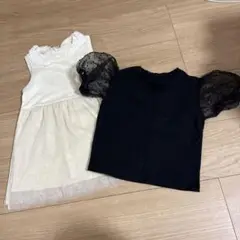 100cm ノースリーブワンピース シースルーTシャツ まとめ売り