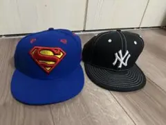 スーパーマン・ヤンキースキャップ2点セット　ニューエラ　56.8cm