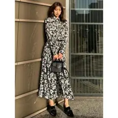 【タグ付き新品】ショートシャツレイヤードワンピース