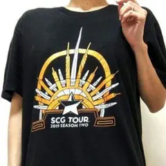 ディストリクト SCGツアー Tシャツ ブラック 黒 L 古着