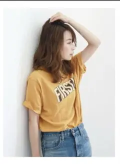 アングリッド　イエロー 半袖 Tシャツ FIRSTUP