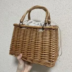 【未使用】かごバッグ　浴衣