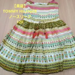 【美品】TOMMY HILFIGER ノースリーブ ワンピース 女の子 120